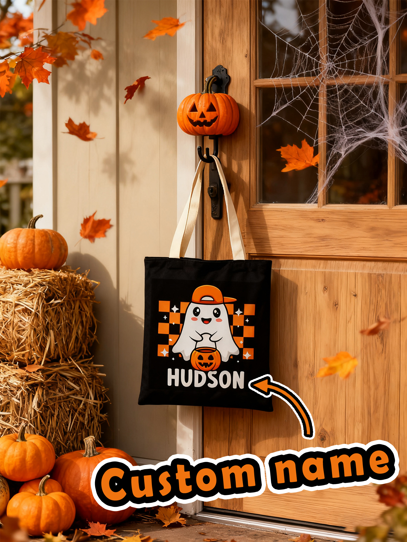 Custom Cute Ghost Halloween Snack Bag